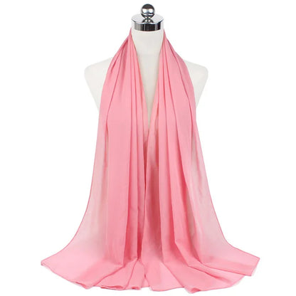 Hijab léger en mousseline