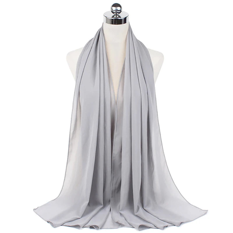 Hijab léger en mousseline