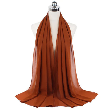 Hijab léger en mousseline