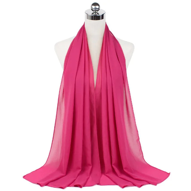Hijab léger en mousseline