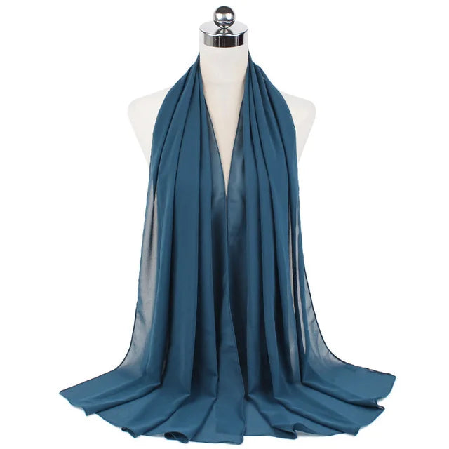 Hijab léger en mousseline