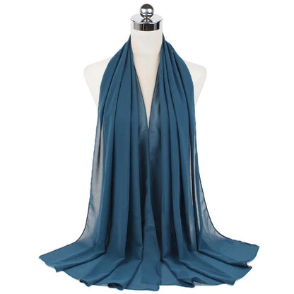 Hijab léger en mousseline