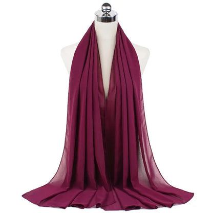 Hijab léger en mousseline