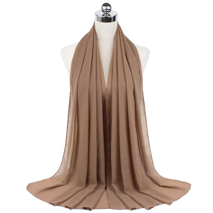 Hijab léger en mousseline