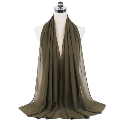 Hijab léger en mousseline