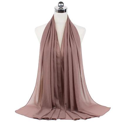 Hijab léger en mousseline