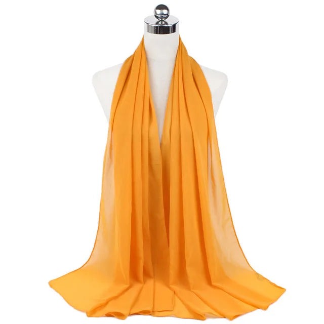 Hijab léger en mousseline