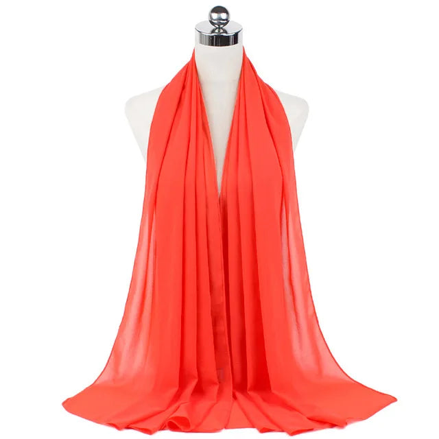 Hijab léger en mousseline