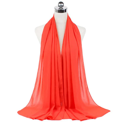 Hijab léger en mousseline