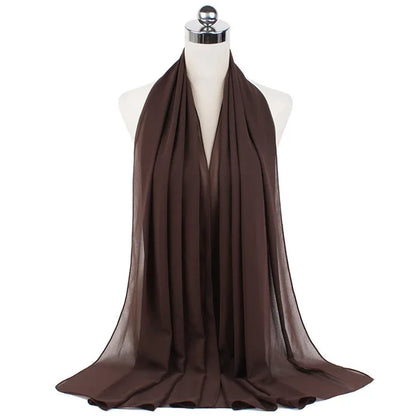 Hijab léger en mousseline