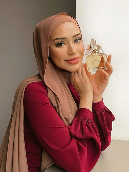 Hijab léger en mousseline