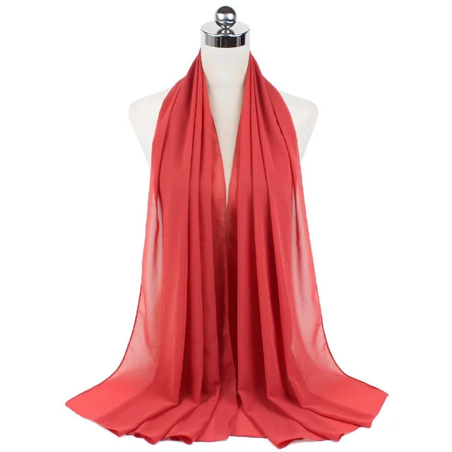 Hijab léger en mousseline