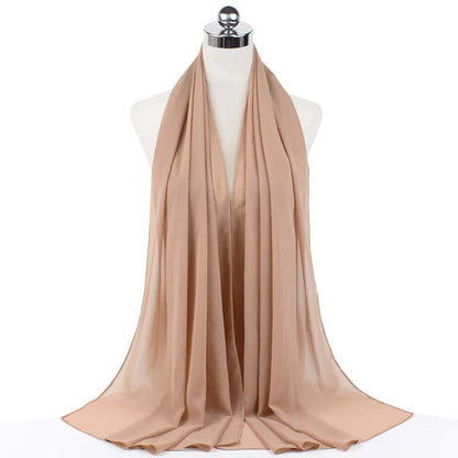 Hijab léger en mousseline