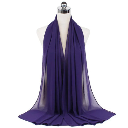 Hijab léger en mousseline