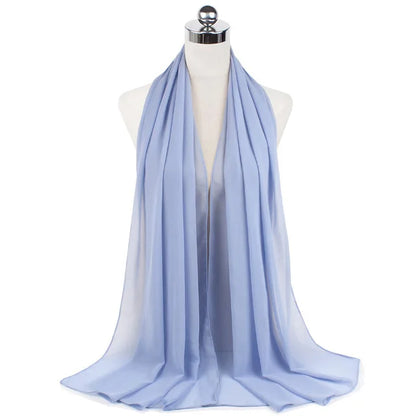 Hijab léger en mousseline