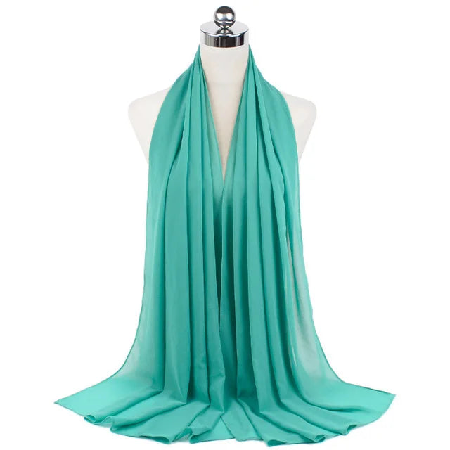 Hijab léger en mousseline