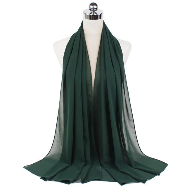 Hijab léger en mousseline