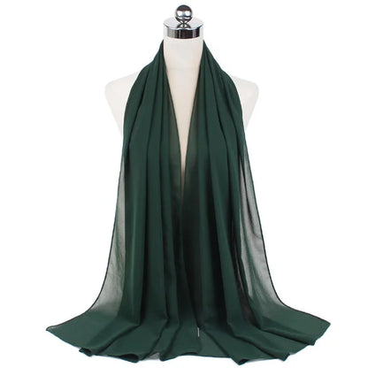 Hijab léger en mousseline