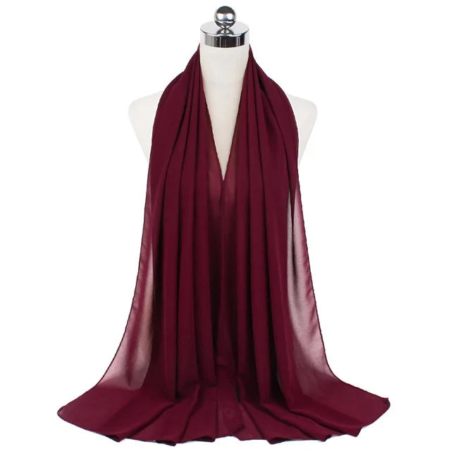 Hijab léger en mousseline