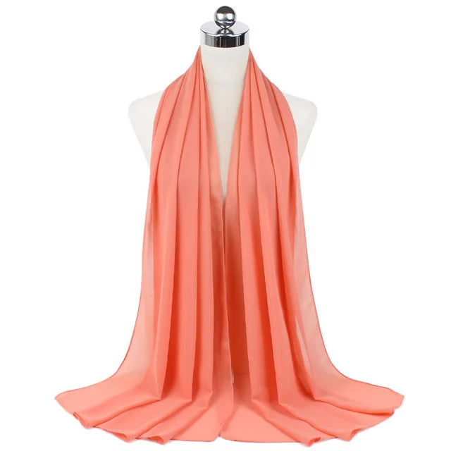 Hijab léger en mousseline