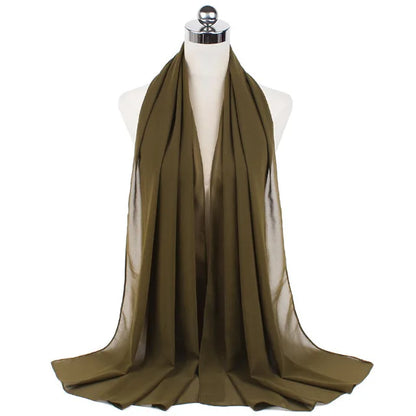 Hijab léger en mousseline
