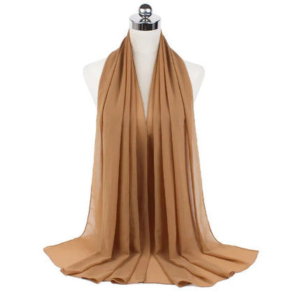 Hijab léger en mousseline