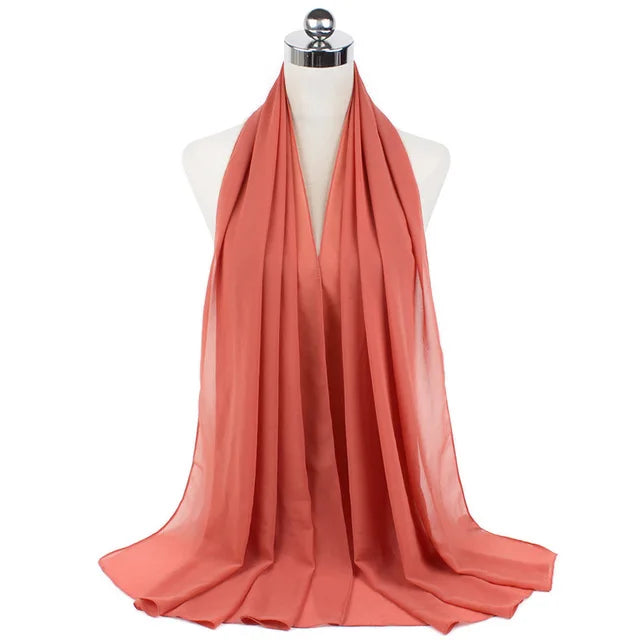 Hijab léger en mousseline