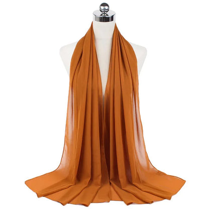 Hijab léger en mousseline