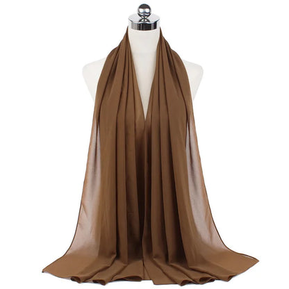 Hijab léger en mousseline