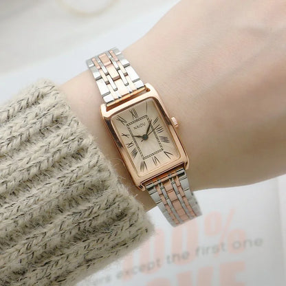Montres-bracelets à quartz rectangulaires pour femmes