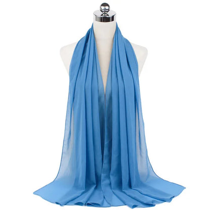 Hijab léger en mousseline