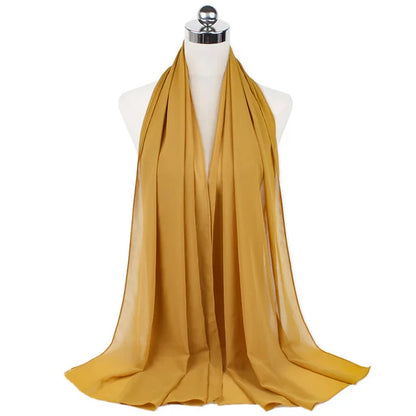 Hijab léger en mousseline