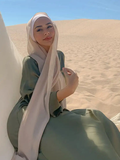 Hijab léger en mousseline