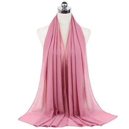 Hijab léger en mousseline