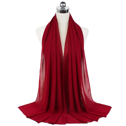 Hijab léger en mousseline