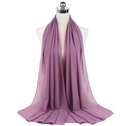 Hijab léger en mousseline
