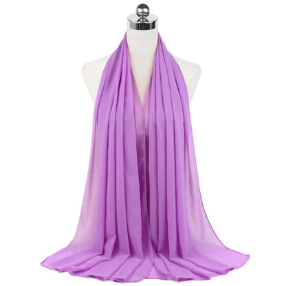 Hijab léger en mousseline